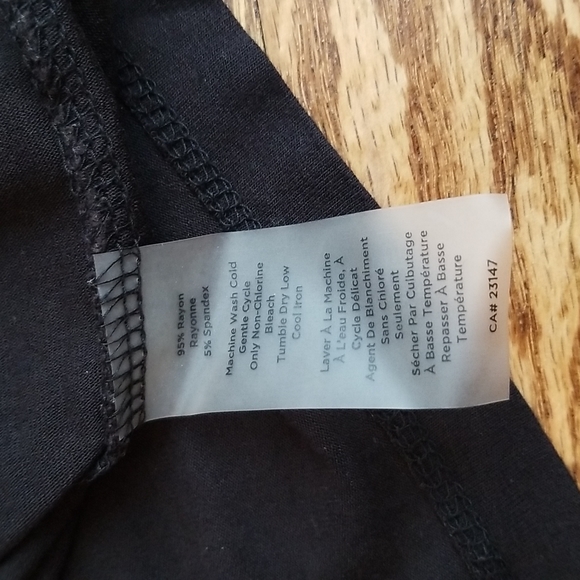 (S) Talbots Petites Soft Rayon Blend V Neck Versatile Tank Top Ruched Straps Wow - Picture 6 of 7